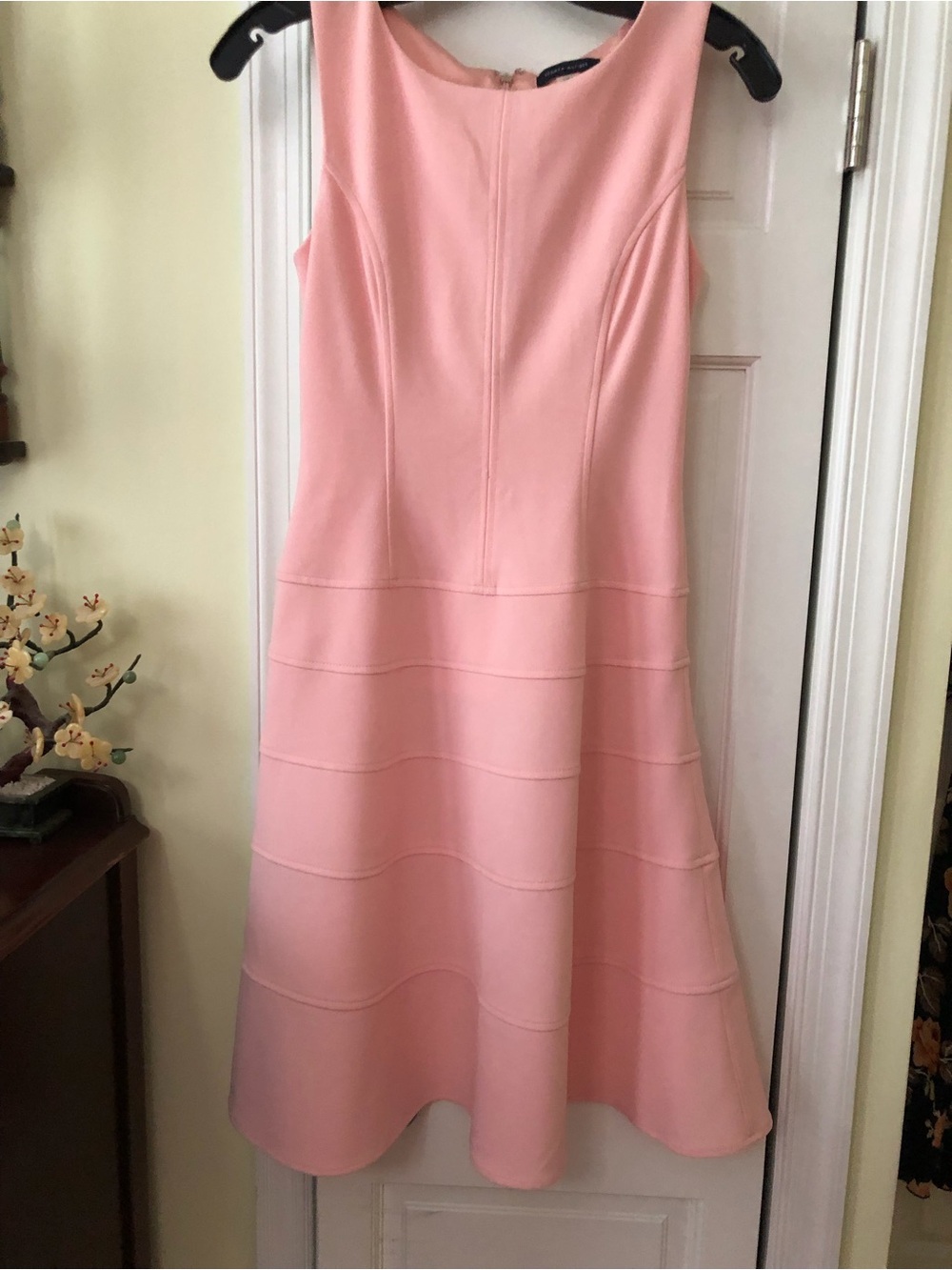 Women's Pink Sleeveless A-Line Dress